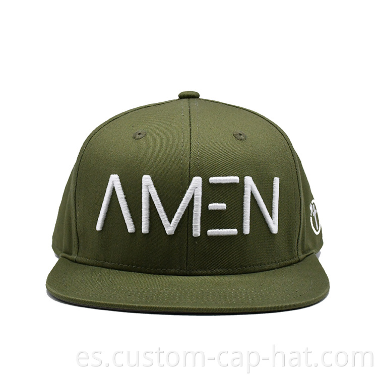 Green Snapback Cap